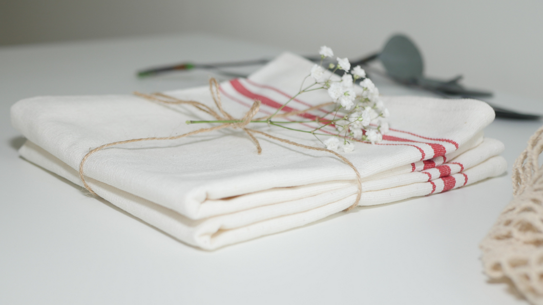 Cotton Tea Towel  Red