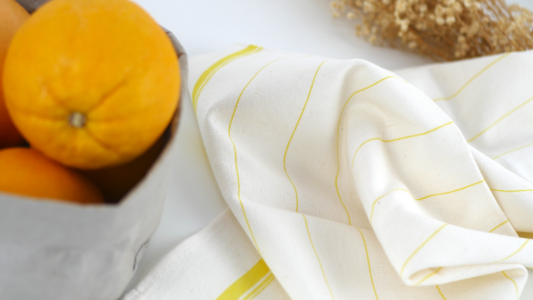 Cotton Tea Towel Yellow