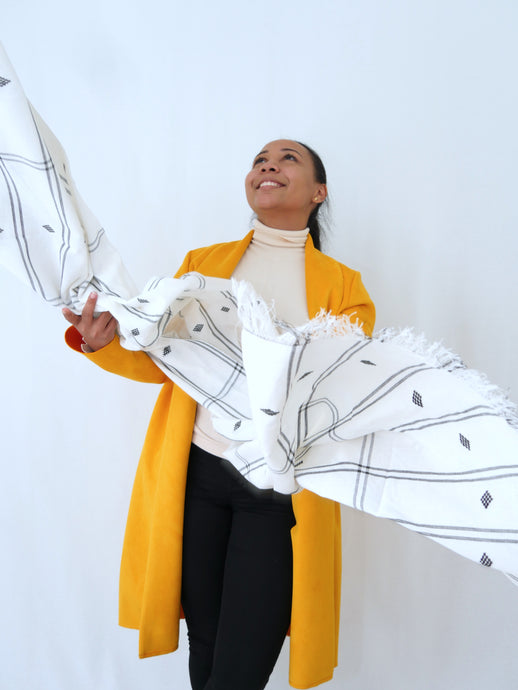 The Masaï Scarf White